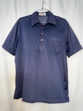 420. Cougar Golf of California Blue Short Sleeve Polo Shirt